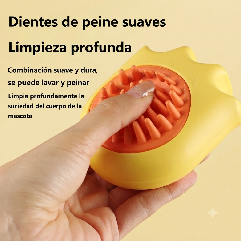 Cepillo de baño y peine de masaje para perros y gatos