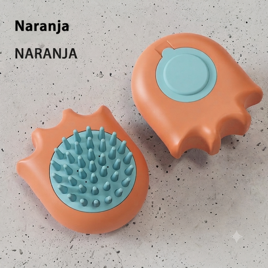 Cepillo de baño y peine de masaje para perros y gatos