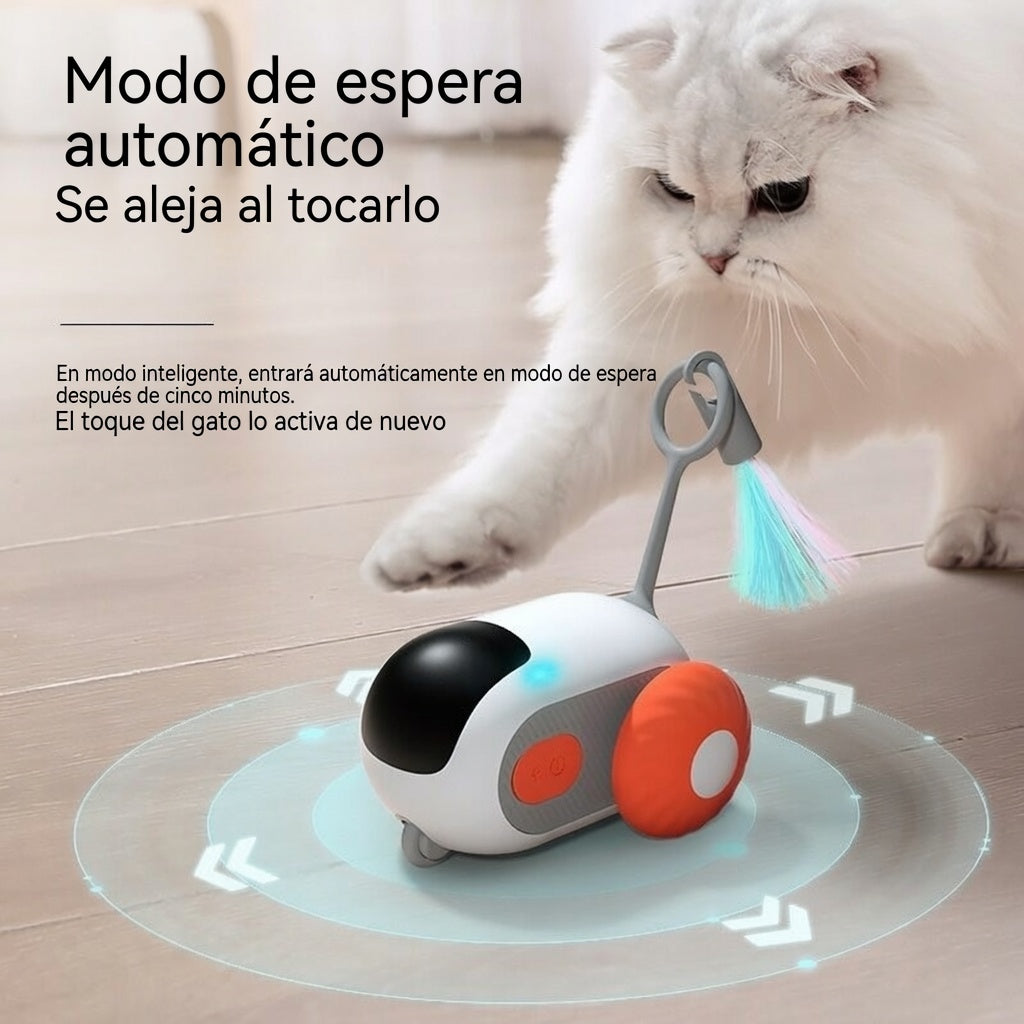 Juguete interactivo para gatos con forma de coche y control remoto