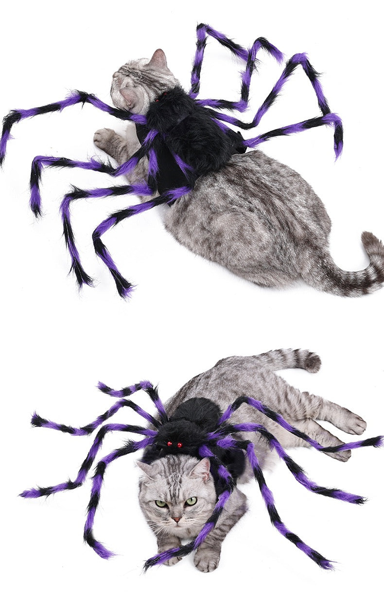 Disfraz de araña grande para mascotas